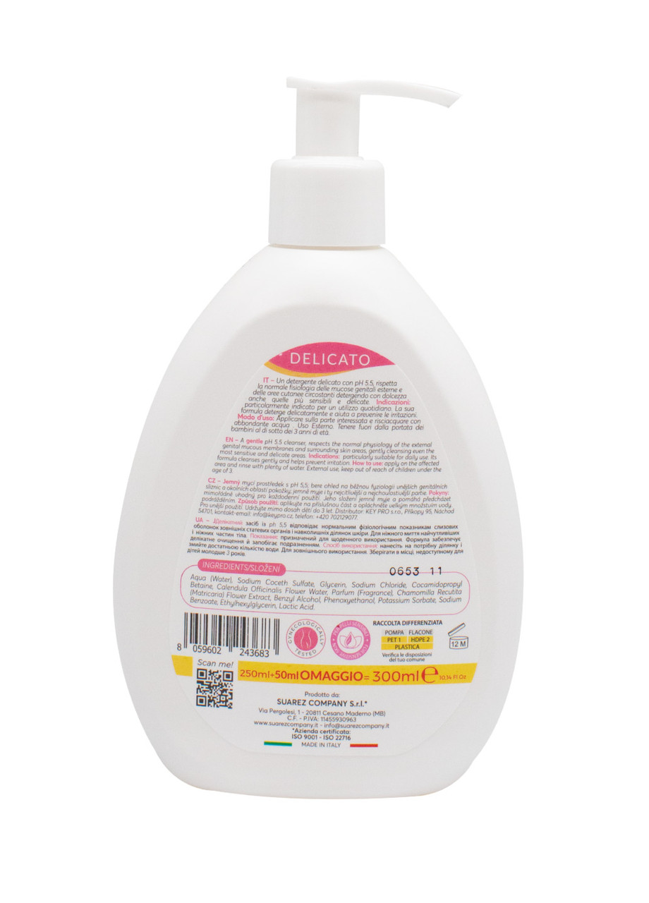 Крем-мыло для интимной гигиены Eloderma Delicate 300 мл