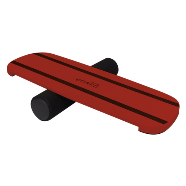 Деревянный балансборд SwaeyBoard форма Standart Classic с ограничителями до 120 кг 73х28х1,5 см Красно-черный