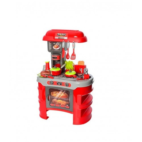 Детская игровая кухня Kronos Toys 3830-202 плита с посудой и продуктами (gr_008013)