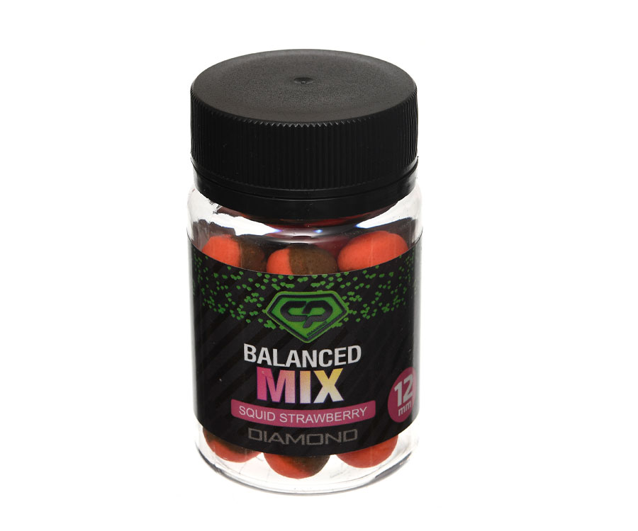 Бойли Carp Pro Diamond Balanced Mix Squid Strawberry 12мм (DCPBMSQS12)