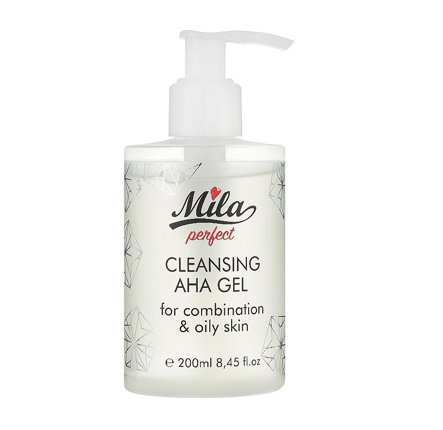 Гель очищуючий Mila perfect з кислотами AHA AHA Cleanser gel 200 мл (3702261546200)