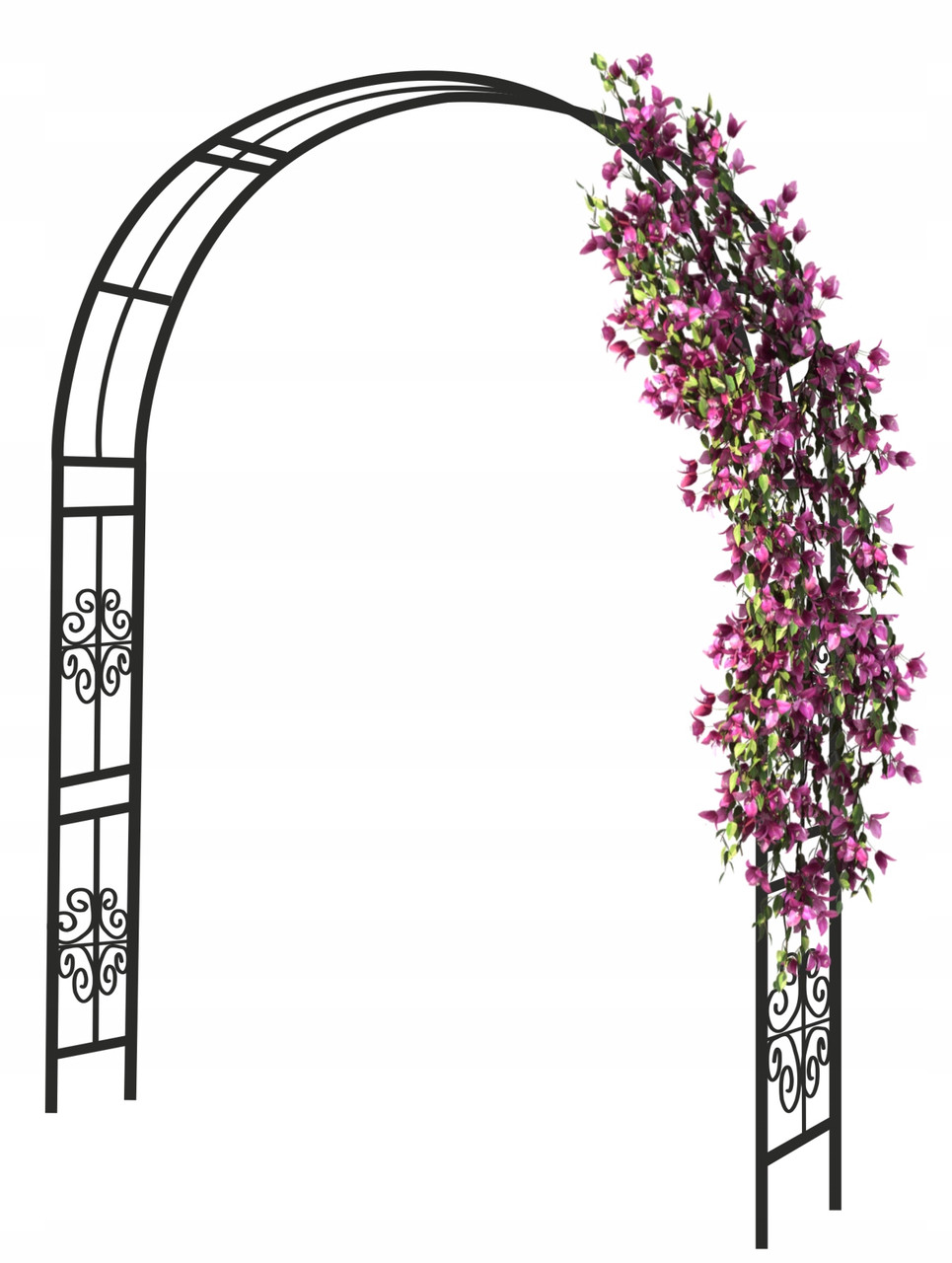 Арка садовая-пергола Garden Line DEN0685 118х24х220 см Черный
