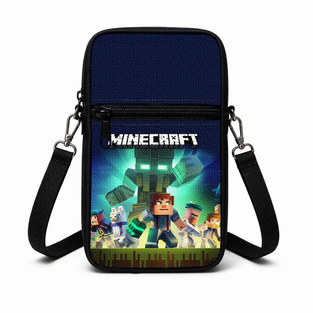 Дитяча сумка через плечо Minecraft 19×10×5 см, поліестр, різнокольорова