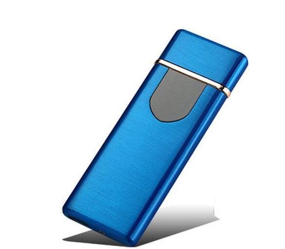 Зажигалка спиральная USB ZGP ABS Синяя
