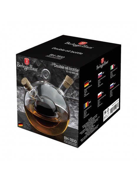 Емкость для масла и уксуса двойная Berlinger Haus Black Silver Collection (BH-7810)