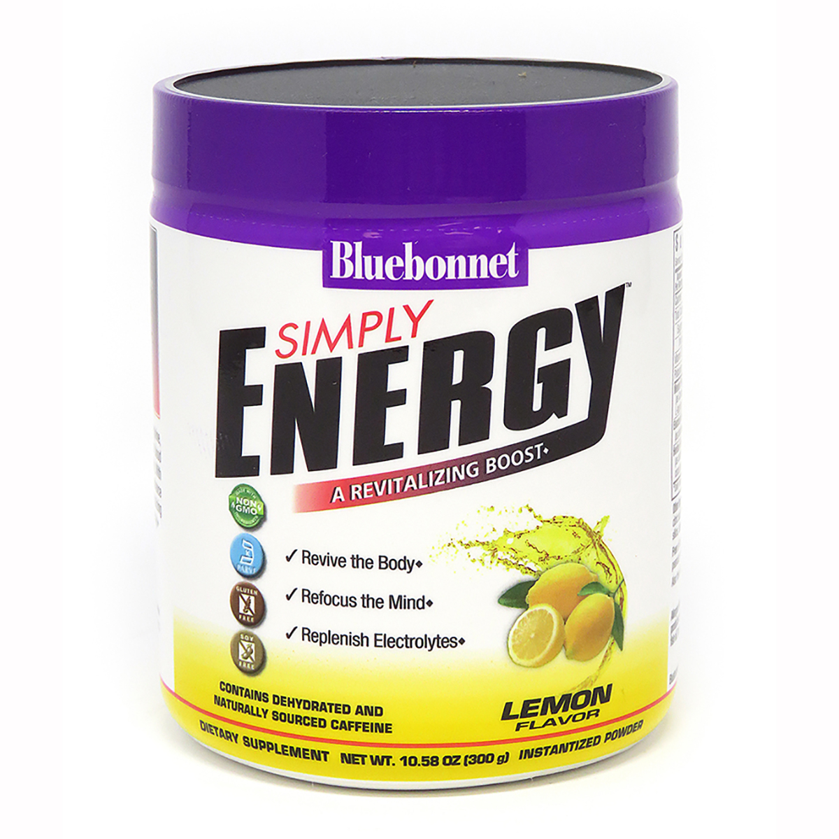 Энергетический напиток в порошке Bluebonnet Nutrition Simply Energy Lemon 300 г (1704)