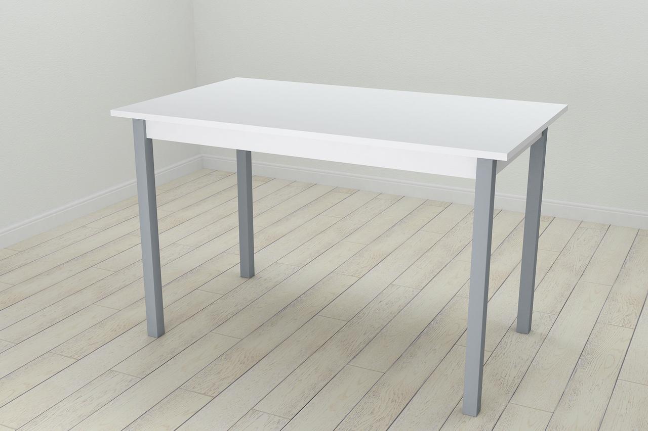 Стол кухонный Ferrum-decor Марио 75x120x60 Серый ДСП Белое 16мм (MAR0043)