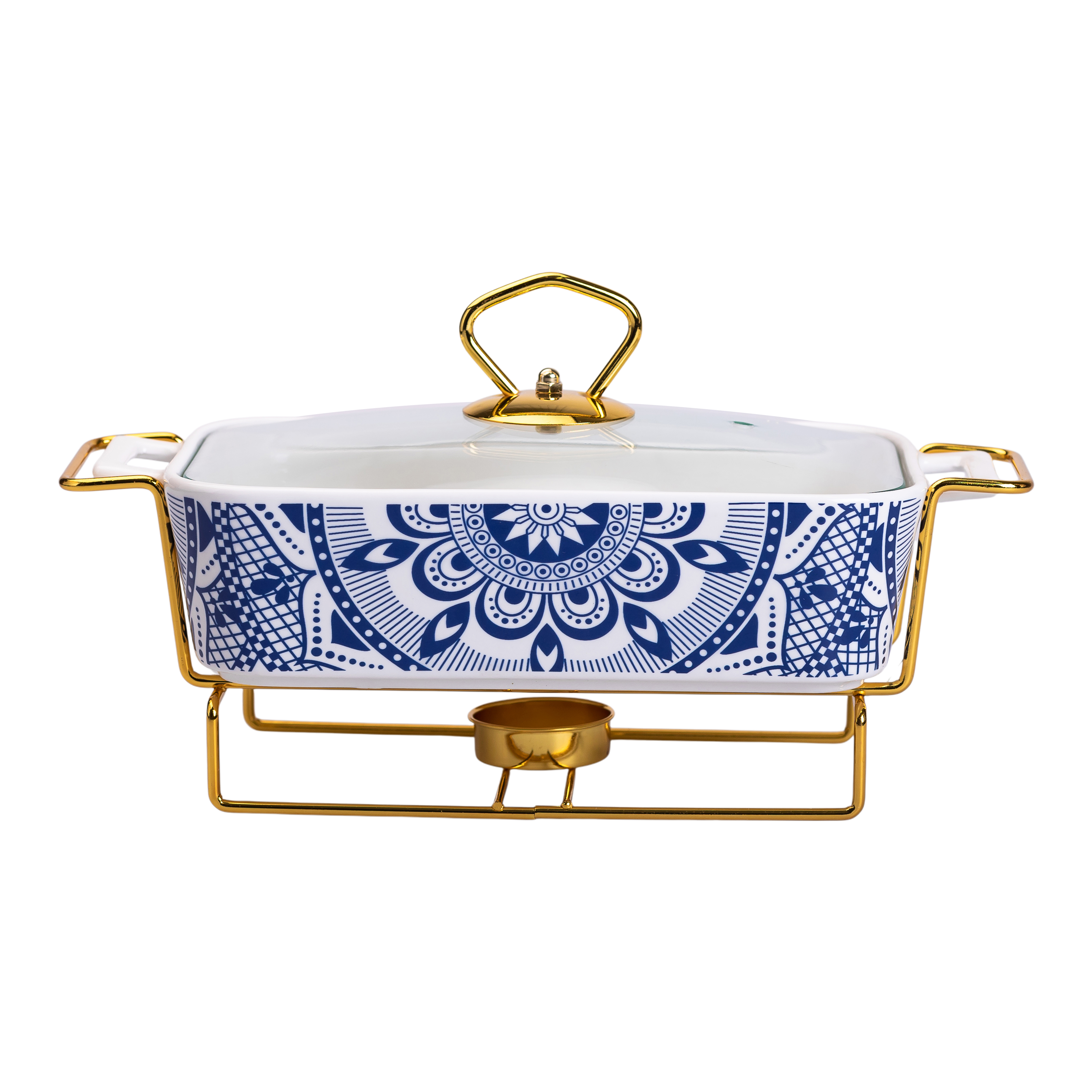 Мармитница YIWU 1 л Бело-синий (SA1107-S)