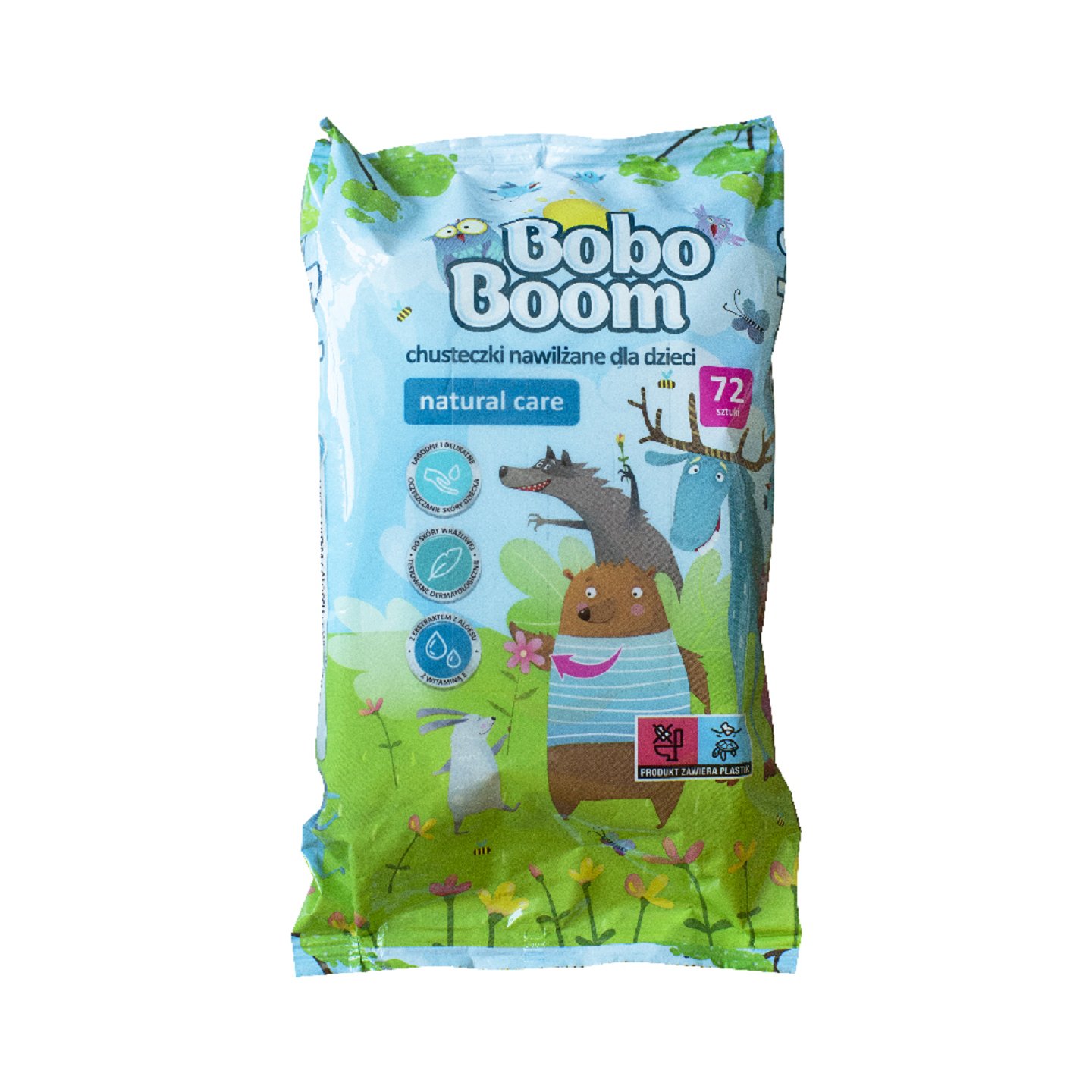 Влажные салфетки Bobo 72 шт