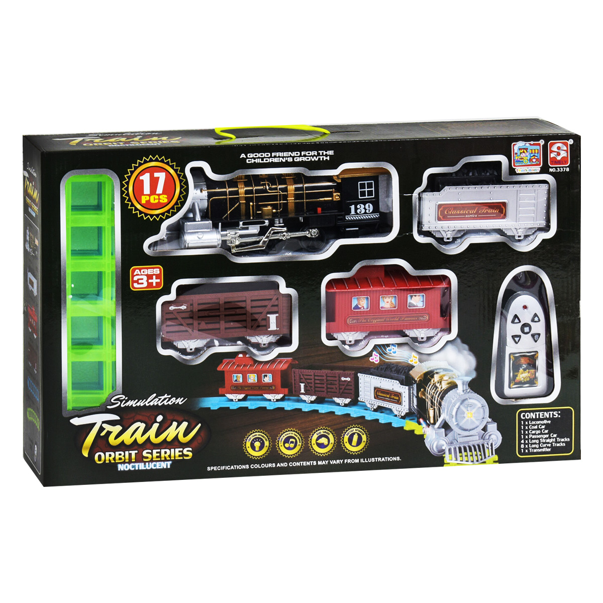 Залізниця Train Orbit Series 17 деталей TIMELY (3378)
