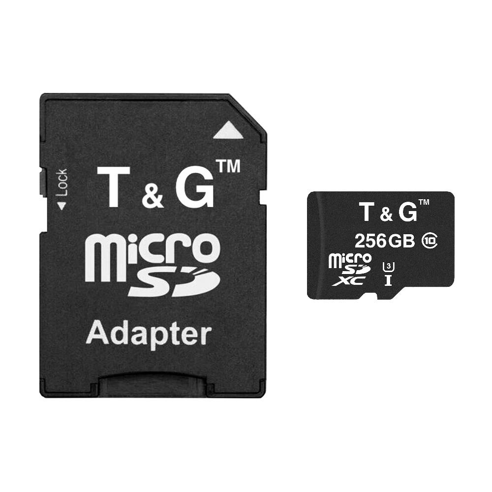 Карта памяти MicroSDXC 256GB UHS-I U3 Class 10 T&G + SD-adapter (TG-256GBSD10U3-01)