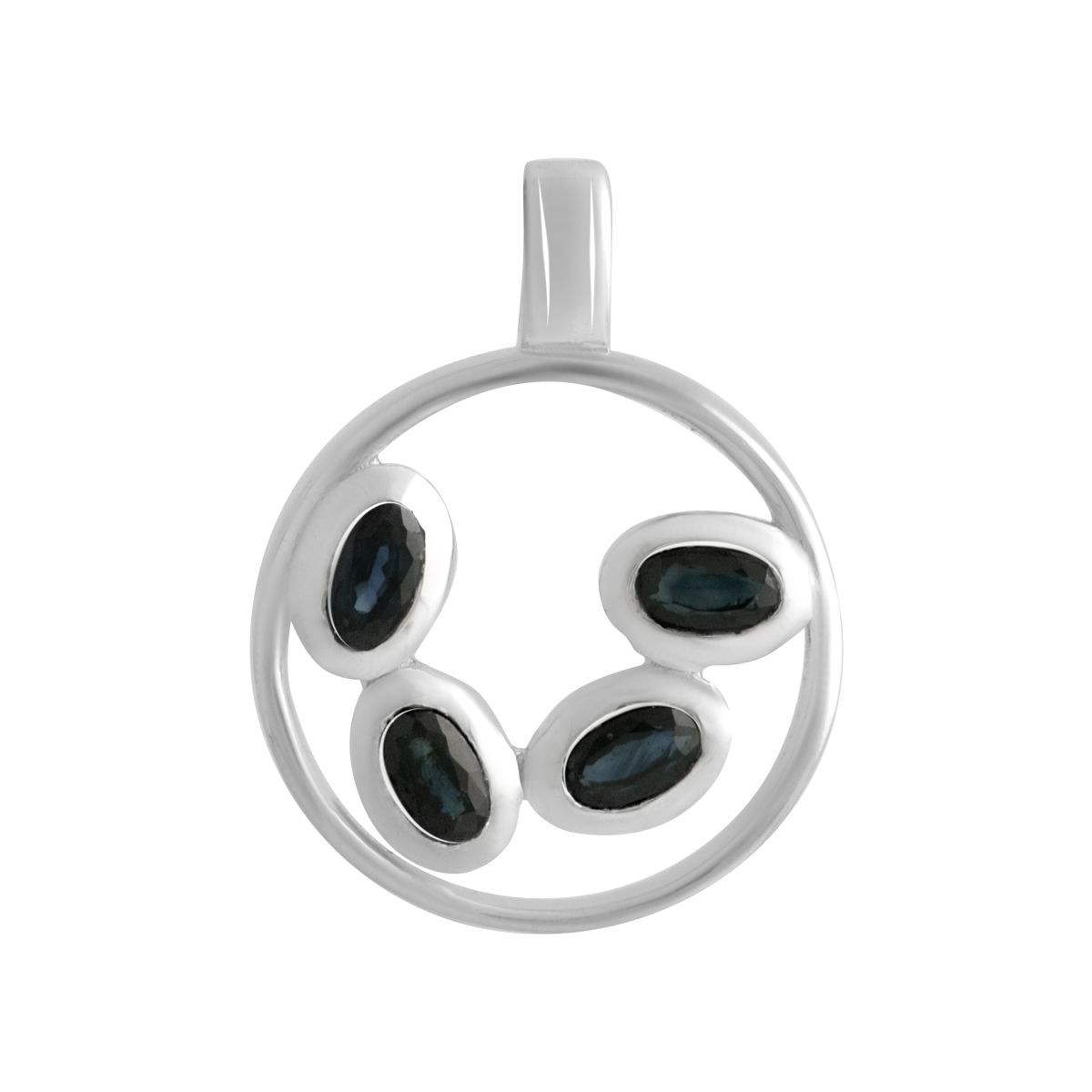 Серебряная подвеска SilverBreeze с сапфиром 0.188ct (2140078)