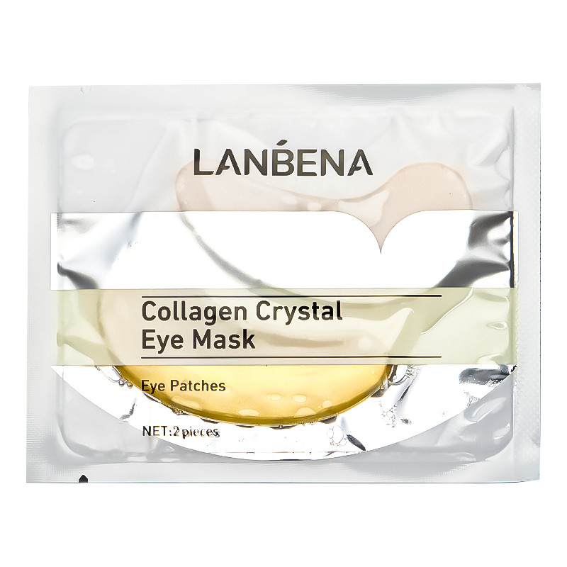 Гидрогелевые патчи под глаза снимающие отек LANBENA Collagen Crystal Eye Mask 6 г Gold (8125-41362)