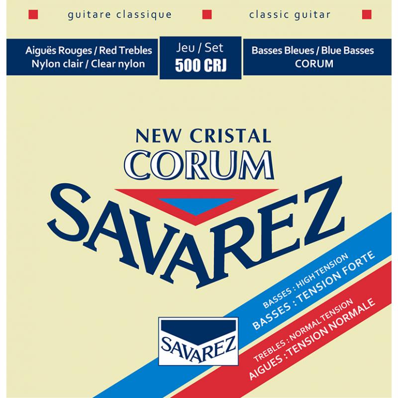 Струни для класичної гітари Savarez 500CRJ Corum New Cristal Classic Guitar Strings Mixed Tension