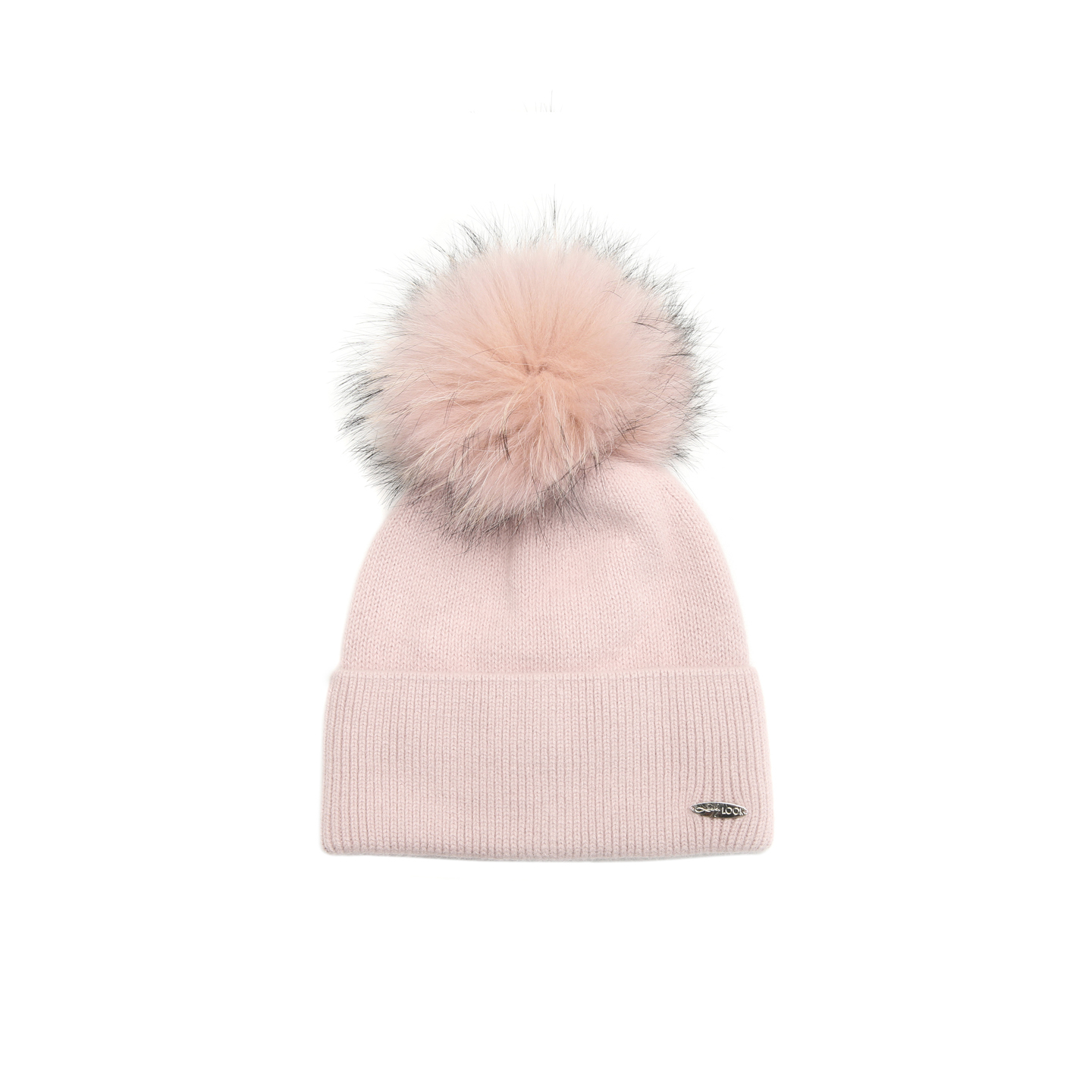 Шапка женская с помпоном 948-113 LuckyLOOK One Size Бежевый