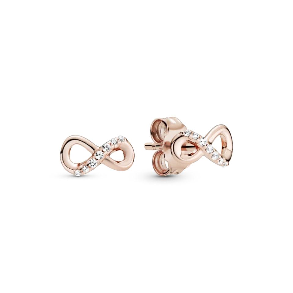 Сережки No Brand Сяючий символ нескінченності 14k 288820C01 (2506423486)