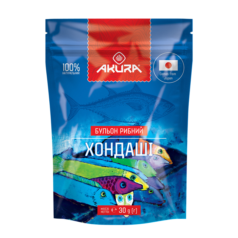Приправа Рибний бульйон ХОНДАШІ ТМ Akura 30 г