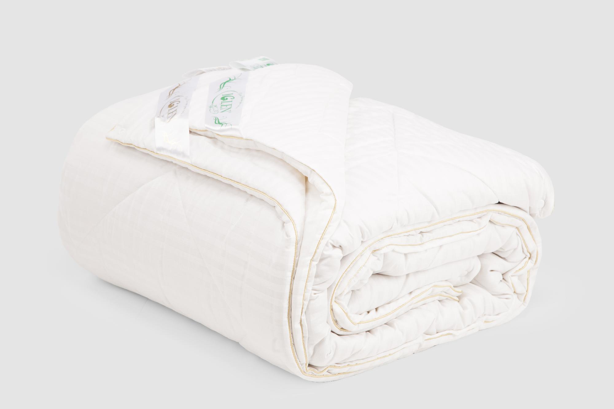Одеяло IGLEN Дуэт из хлопка и шерсти Универсальное 220х240 см Белый (22024051+711)