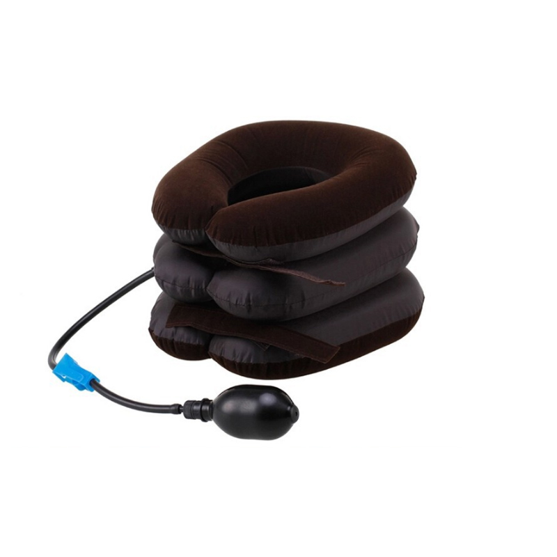 Надувна подушка для шиї ортопедична HMD Tractors For Cervical Spine Коричнева (98-9723095)