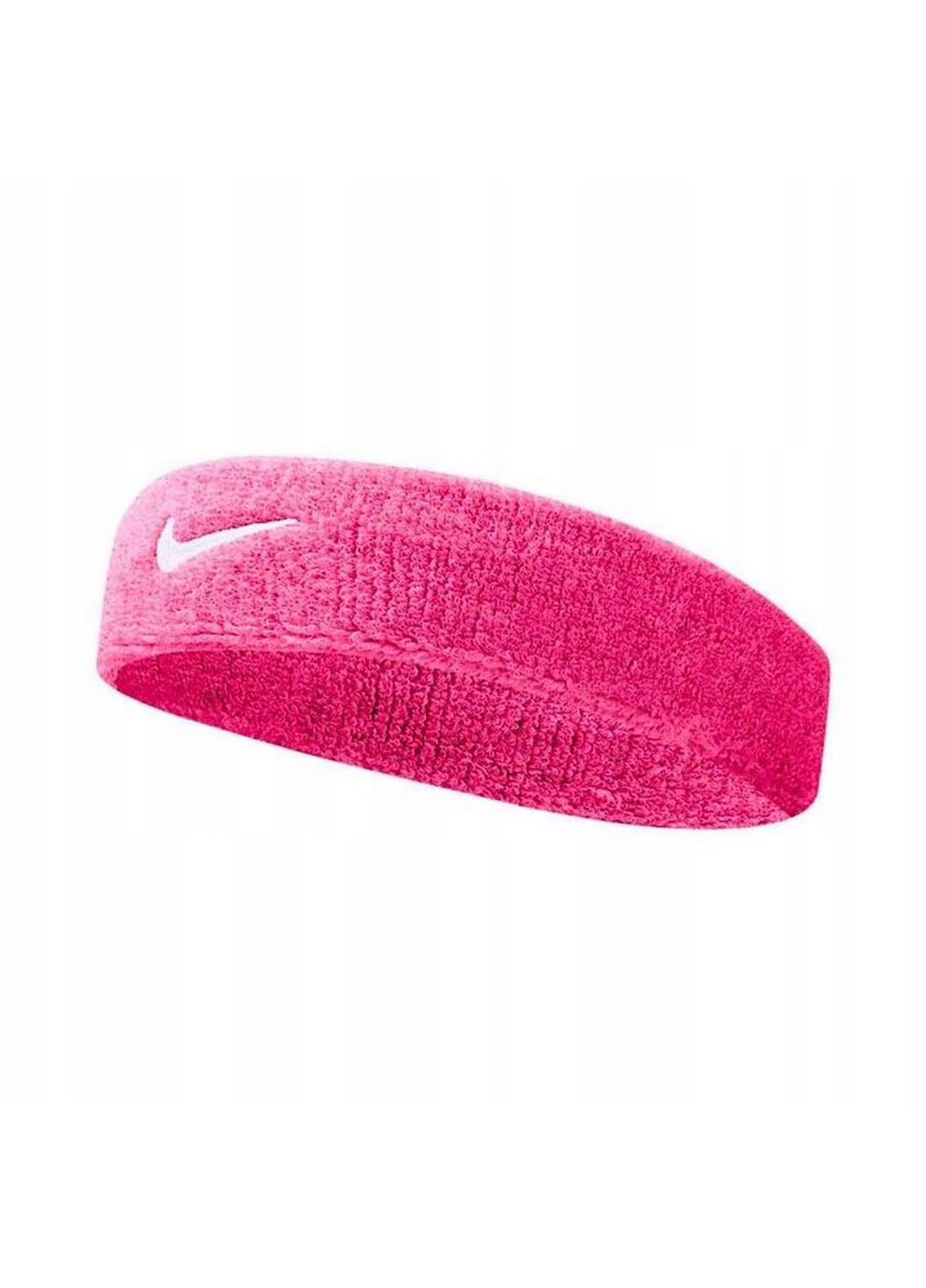 Повязка на голову NIKE SWOOSH HEADBAND VIVID PINK/WHITE - N.NN.07.639.OS 58см Розовый