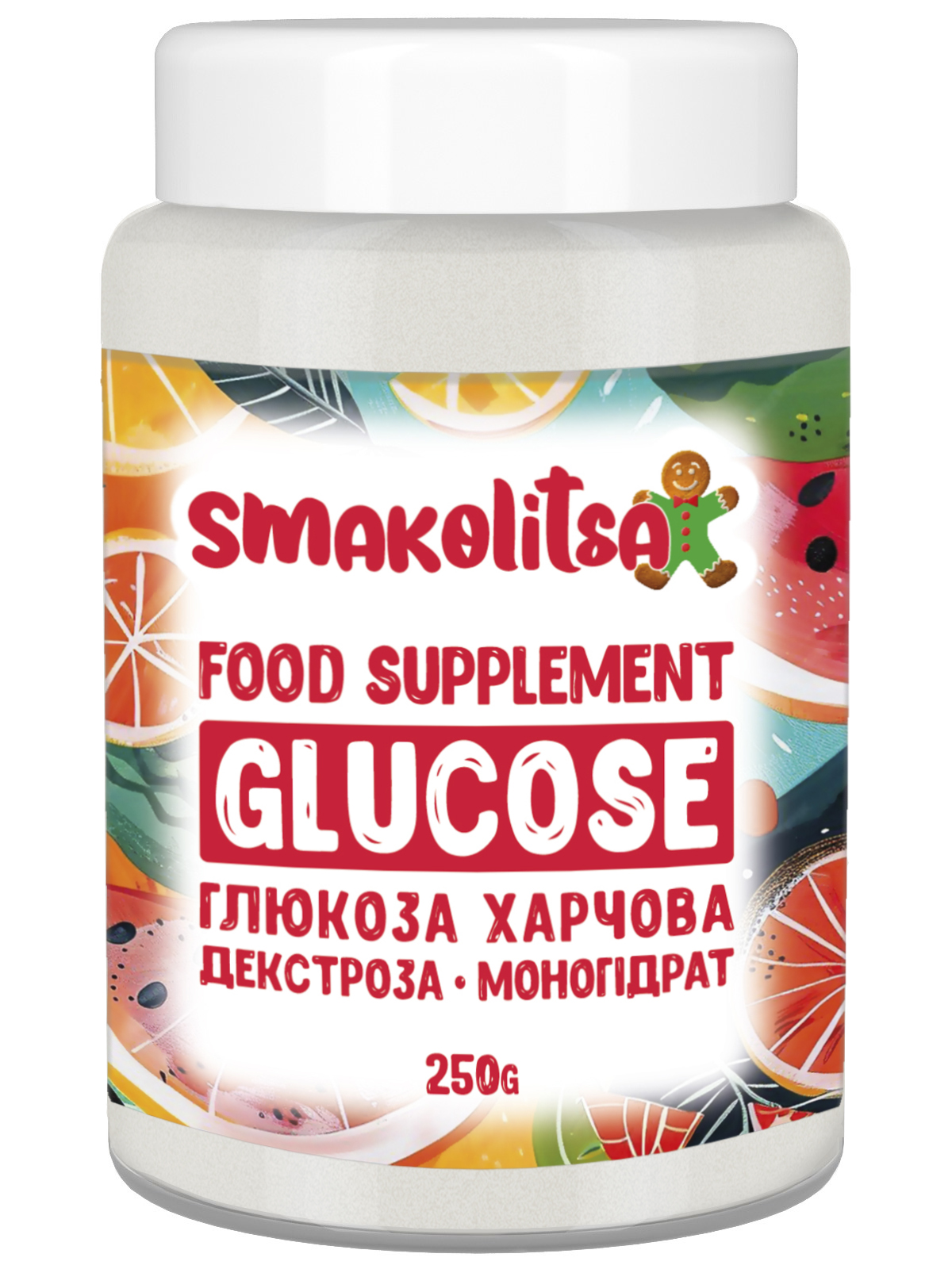 Подсластитель Smakolitsa Глюкоза пищевая декстроза моногидрат 250 г (hub_yd7a4h)