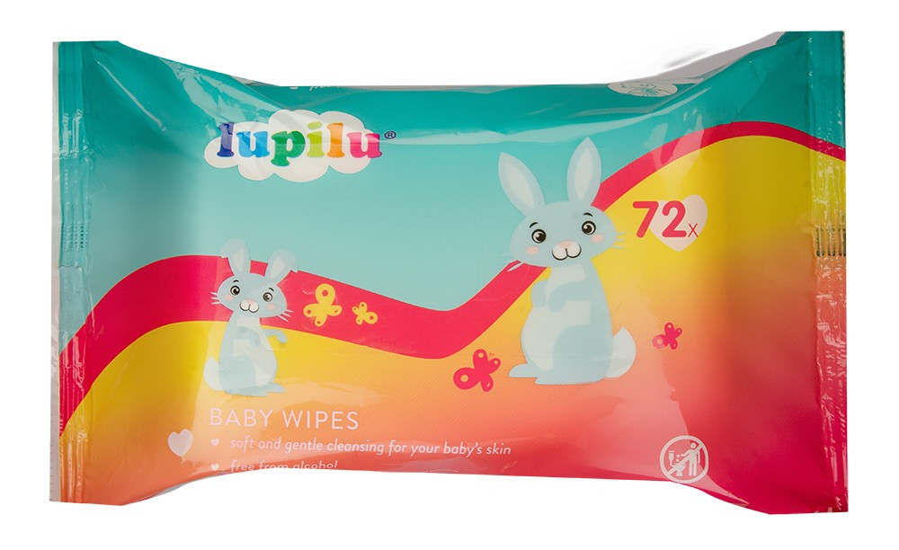 Детские влажные салфетки Lupilu Baby Wipes 72 шт