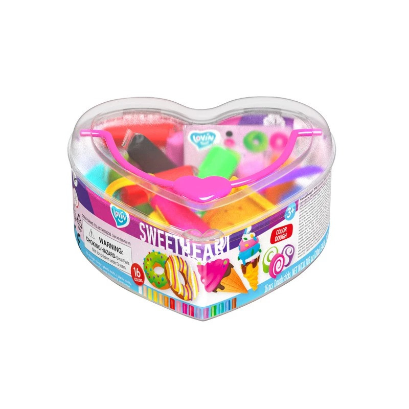 Набор для лепки с тестом Sweet heart ТМ Lovin 41207 16 цветов