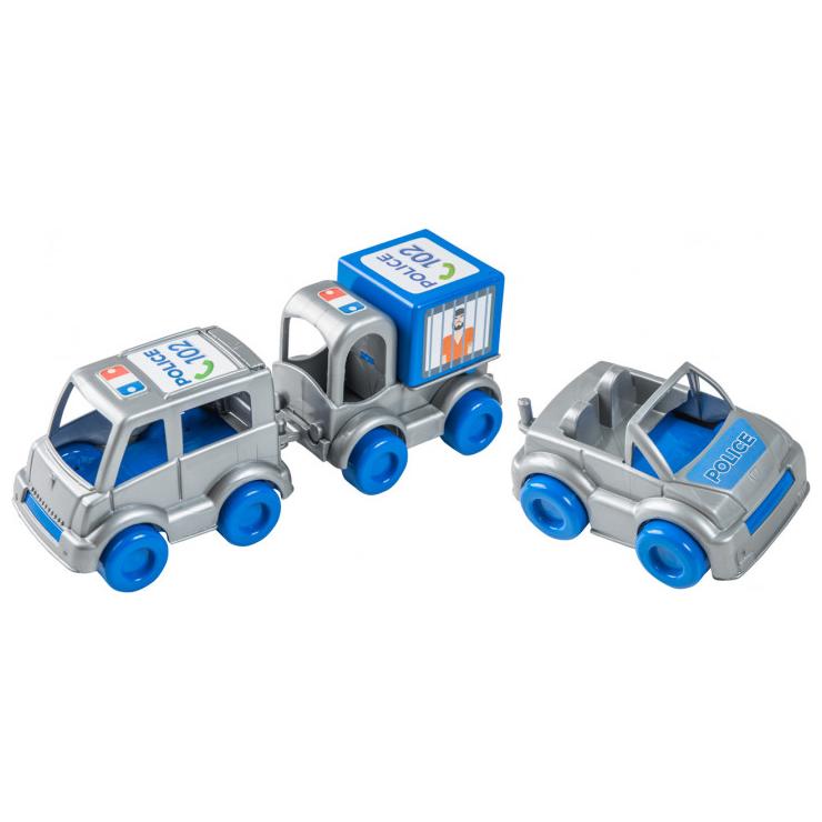 Набір машинок Kid cars Поліція Wader (39548)