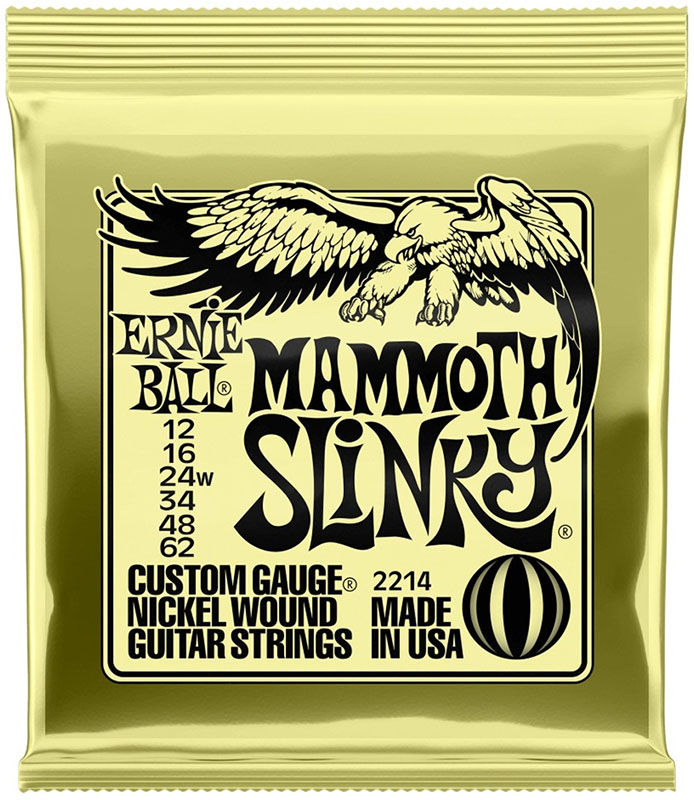 Струни для електрогітари Ernie Ball 2214 Mammoth Slinky Nickel Wound 12/62