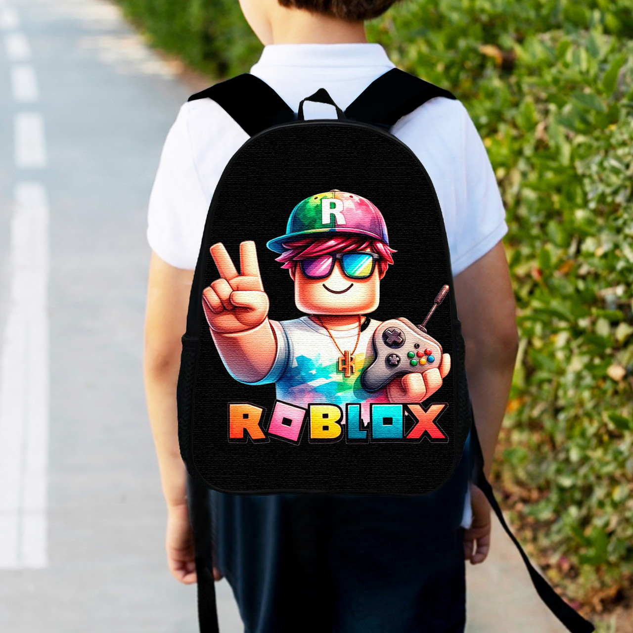 Дитячий рюкзак Roblox 34х27х13 см, 12 л, водонепроникний, різнокольоровий — арт. 2342422793