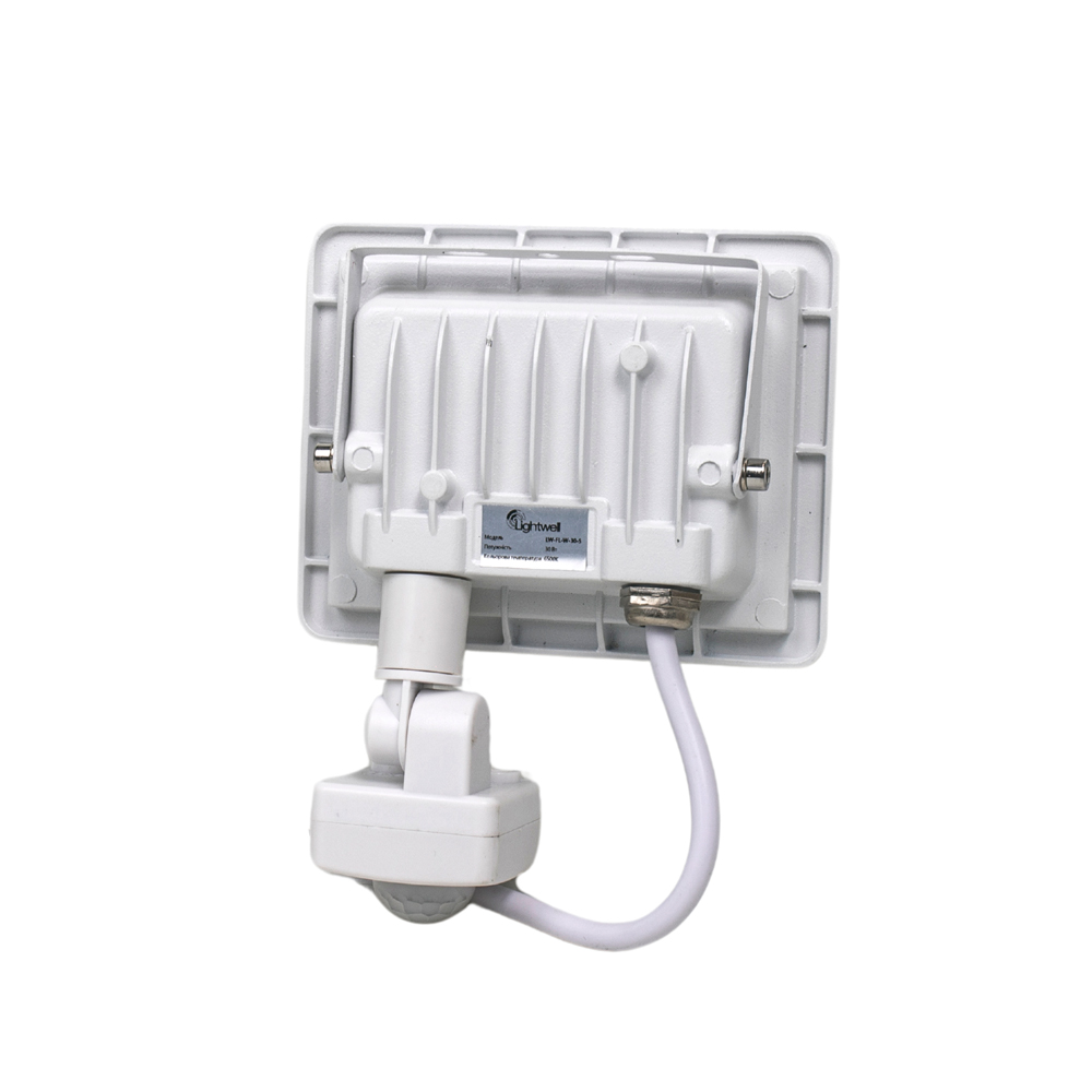 Прожектор светодиодный с датчиком движения Lightwell LW-FL-W-30-S 30 W 295922