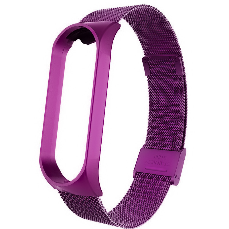 Ремінець Milanese Loop Strap для Xiaomi Mi Band 5/6 Purple