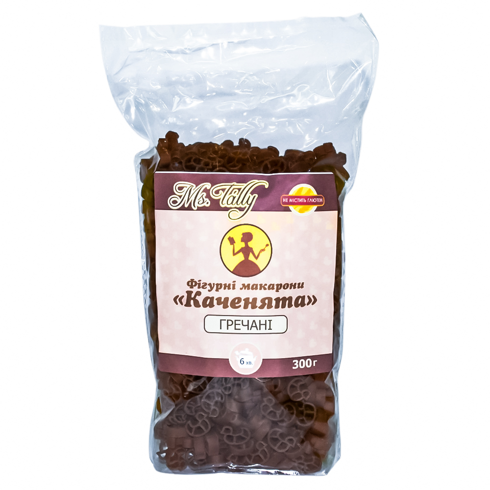 Фiгурнi макарони гречанi Каченята без глютену Ms. Tally 300 г