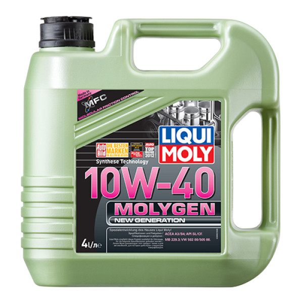 Полусинтетическое моторное масло Liqui Moly Molygen New Generation 10W-40 4 л (8538)