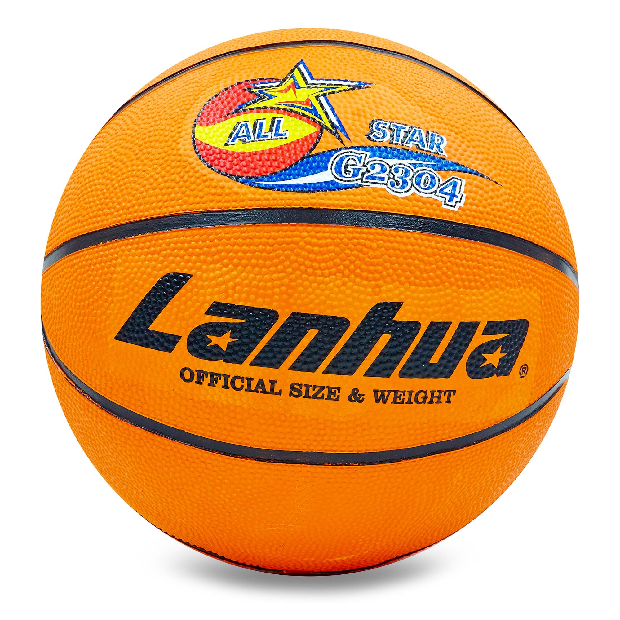 М'яч баскетбольний гумовий planeta-sport №7 LANHUA G2304 All star Помаранчевий