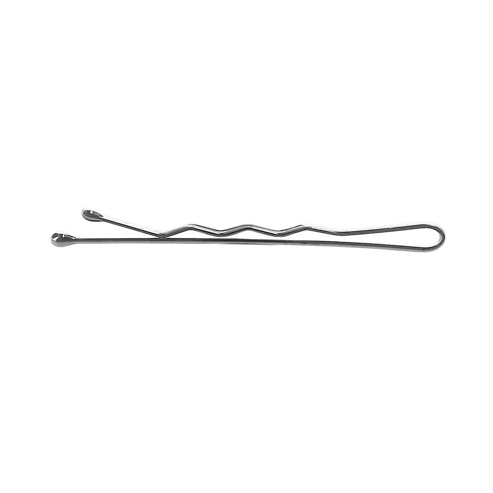 Невидимки прямі для волосся Lussoni Waved Hair Grips Silver 6 см Срібний 250 шт (5903018917290)