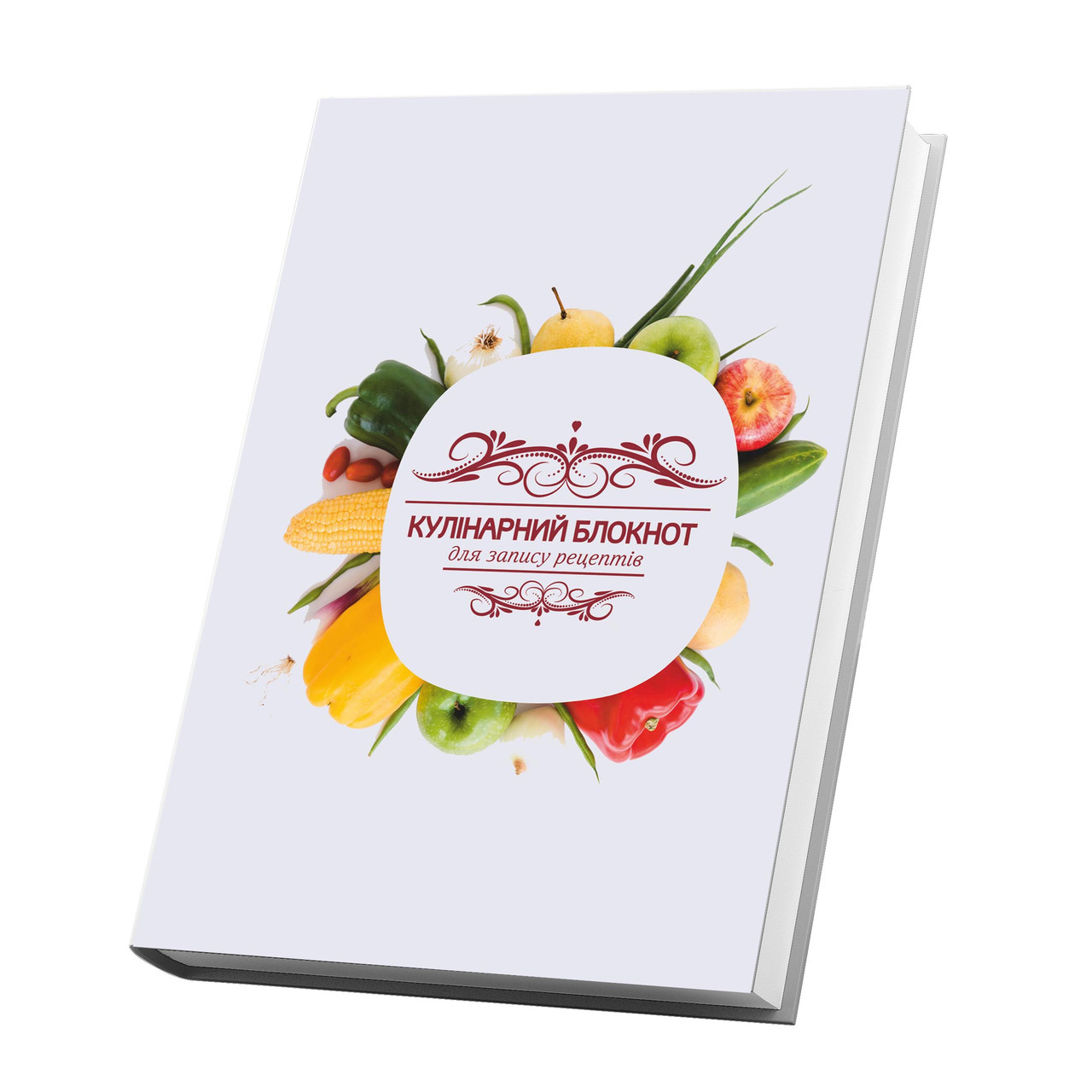 Книга для записи кулинарных рецептов Арбуз Овощи и фрукты Кук Бук 15 х 21 см A5 360 стр