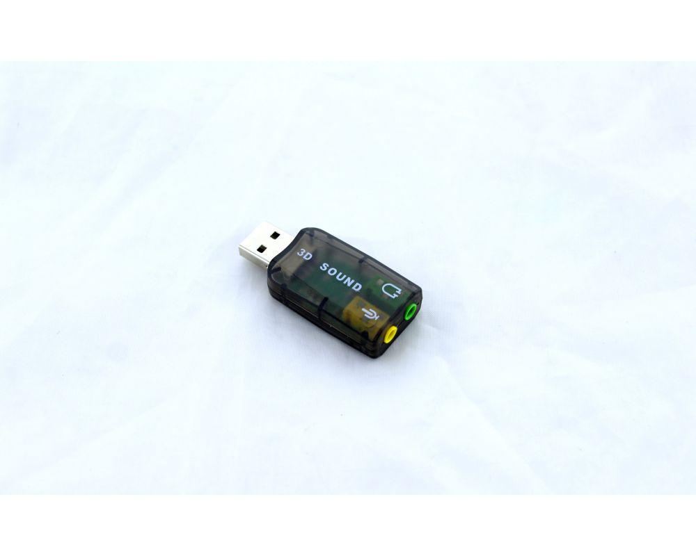 USB звукова картка UKC 3D Sound card 5.1 зовнішня Black