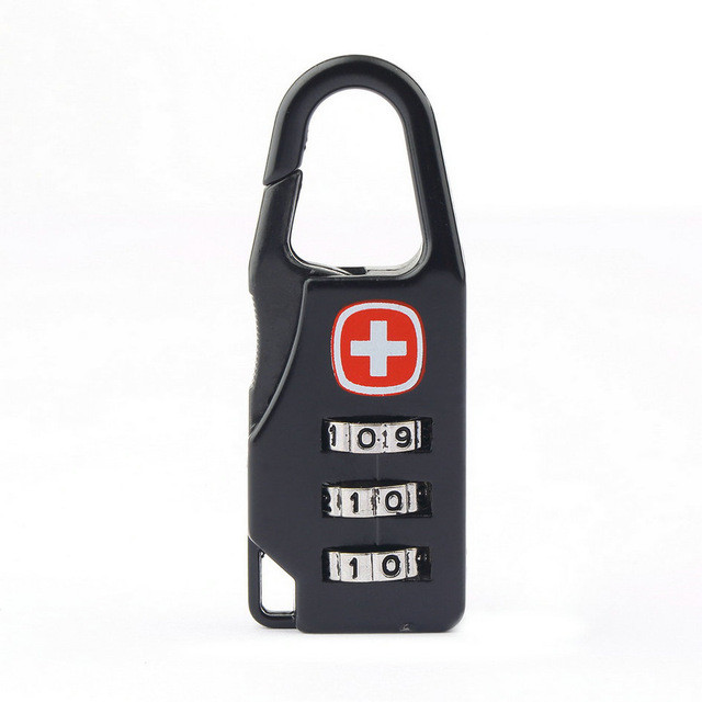 Кодовий замок Zipper lock Чорний (hub_np2_0774)