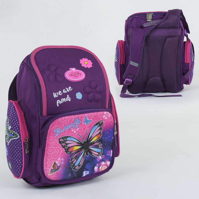 Рюкзак школьный С 36199 Фиолетовый (30)