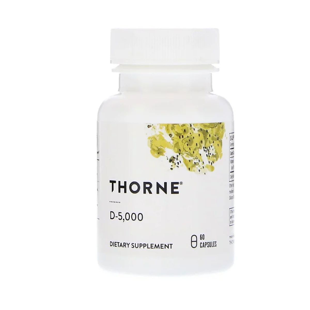 Витамин D3 Thorne Research 5000МЕ 60 капсул (THR13801)