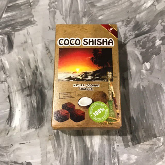 Кокосовый Уголь Для Кальяна Coco Shisha 0,1 Кг (8 Кусочков)
