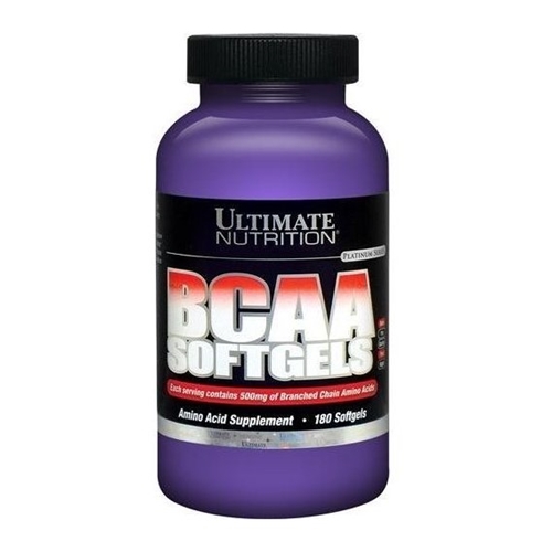 Аминокислота BCAA для спорта Ultimate Nutrition BCAA Softgels 500 mg 180 Caps
