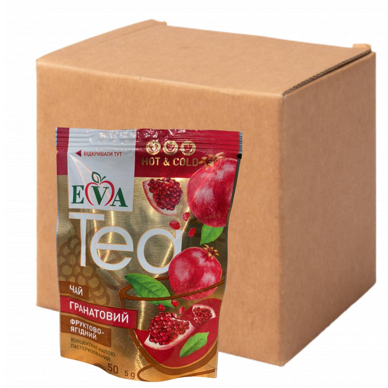 Джем чай фруктово-ягідний Eva Гранатовий 36 шт х 50 г