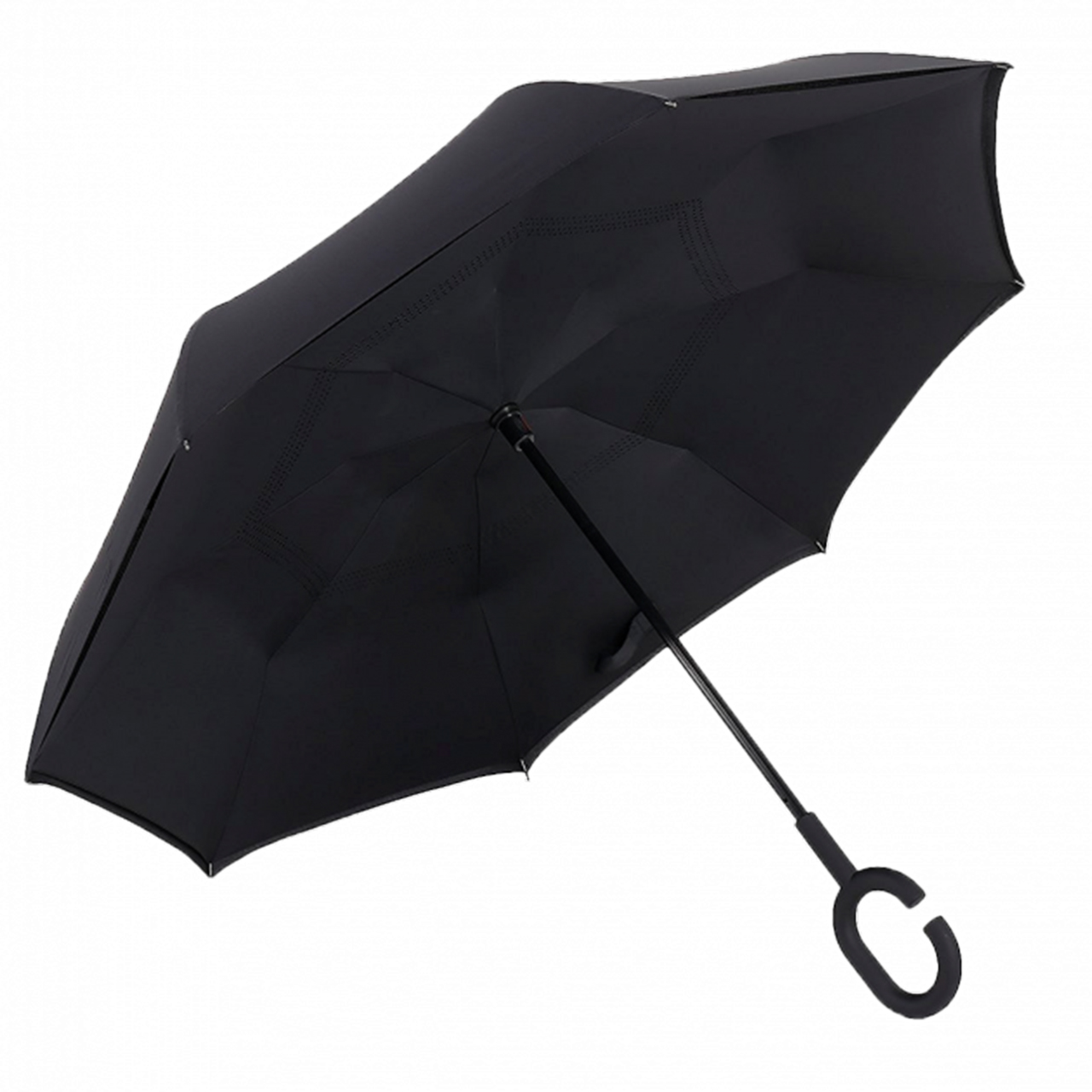 Зонт обратного сложения Up-Brella Чёрный (2907-9205a)