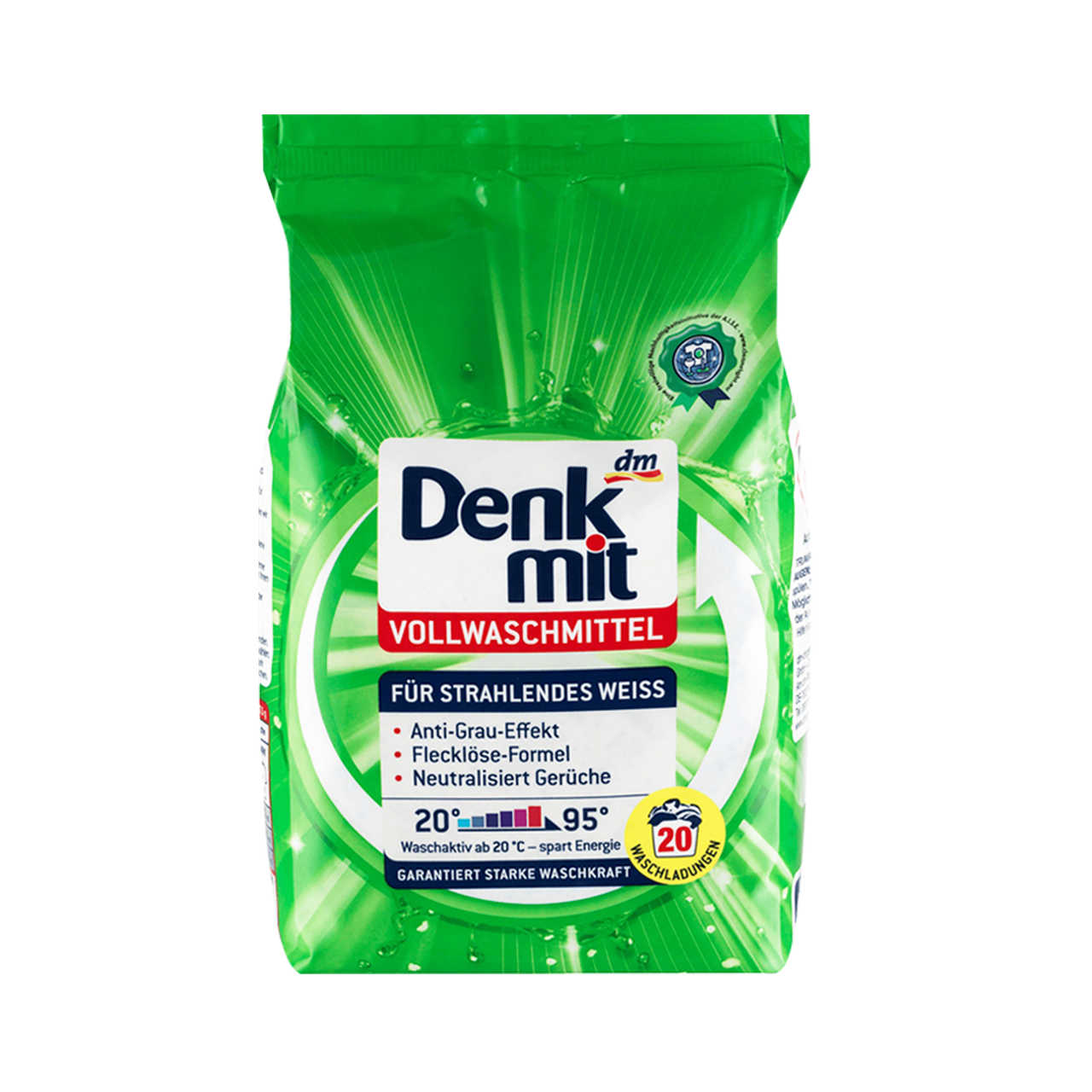 Порошок для прання Denkmit для білих речей 1,35 кг (20 прань)