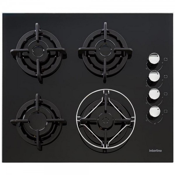 Варильна поверхня газова Interline TQ 6410 Black (F00168645)