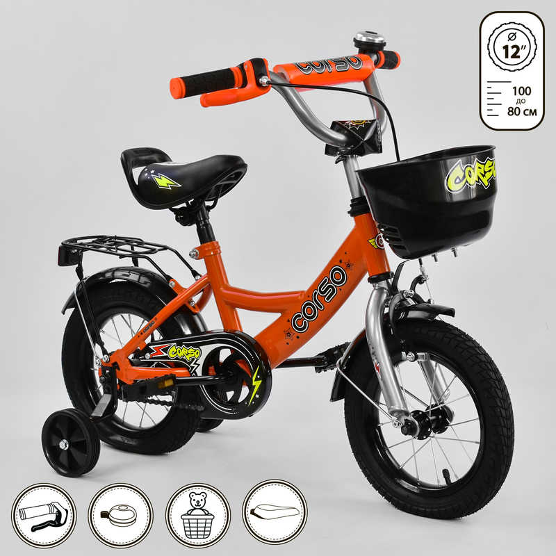 Велосипед 2-х колёсный G-12220 CORSO Оранжевый (IG-75424)