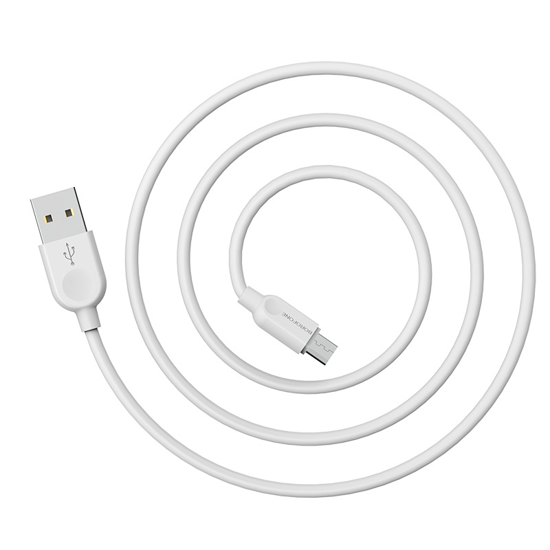 Кабель для смартфона Borofone USB - Micro USB BX14 2.4A 1m Белый