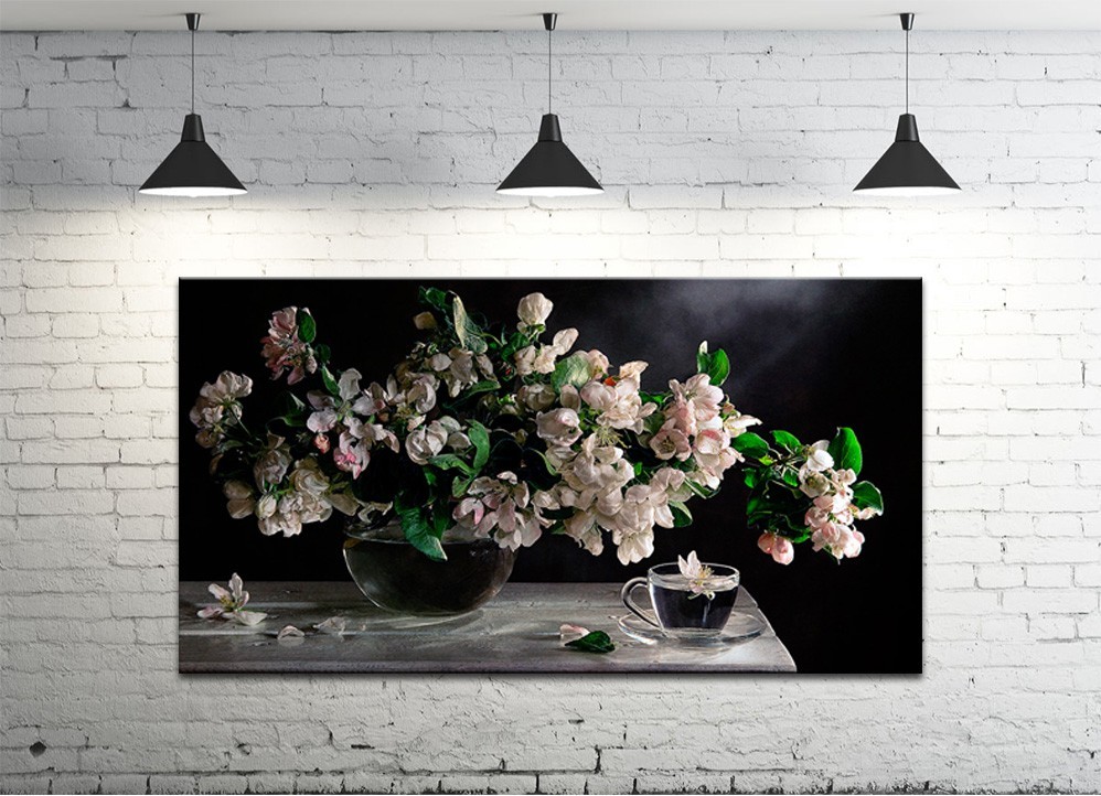 Картина на холсте ProfART S50100-c526 100 х 50 см Цветы у вазе (hub_UXBR11936)